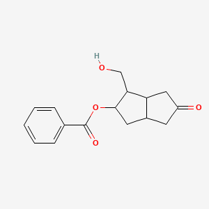 molecular formula C16H18O4 B13387885 (1R,5S,6S,7R)-7-Benzoyloxy-6-hydroxymethylbicyclo[3,3,0]octan-3-one 