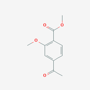 molecular formula C11H12O4 B1338789 Methyl 4-acetyl-2-methoxybenzoate CAS No. 85865-58-3