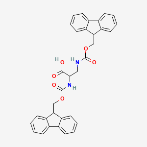 molecular formula C33H28N2O6 B13387915 2,3-Bis(Fmoc-amino)propionic acid 