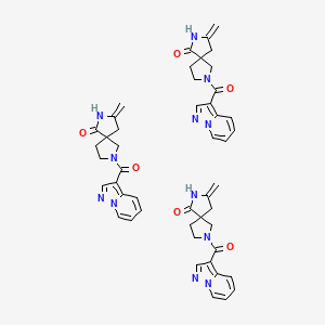 3-Methylidene-7-(pyrazolo[1,5-a]pyridine-3-carbonyl)-2,7-diazaspiro[4.4]nonan-1-one