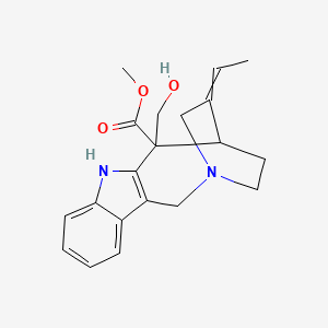 Methyl 14-ethylidene-12-(hydroxymethyl)-1,10-diazatetracyclo[11.2.2.03,11.04,9]heptadeca-3(11),4,6,8-tetraene-12-carboxylate