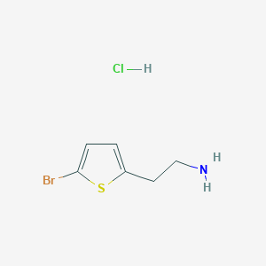 molecular formula C6H9BrClNS B1338796 2-(5-Bromothiophen-2-yl)ethanamine hydrochloride CAS No. 86423-47-4