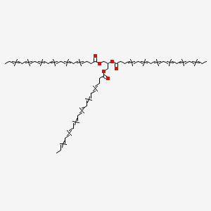 molecular formula C69H98O6 B13388003 2,3-Di(docosa-4,7,10,13,16,19-hexaenoyloxy)propyl docosa-4,7,10,13,16,19-hexaenoate CAS No. 36703-03-4