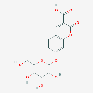 molecular formula C16H16O10 B13388031 3-Carboxyumbelliferyl-beta-d-galactopyranoside 