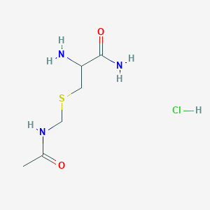 molecular formula C6H14ClN3O2S B13388041 H-Cys(acm)-NH2 hcl 