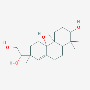 molecular formula C20H34O4 B13388044 7-(1,2-Dihydroxyethyl)-1,1,4a,7-tetramethyl-2,3,4,5,6,9,10,10a-octahydrophenanthrene-2,4b-diol 