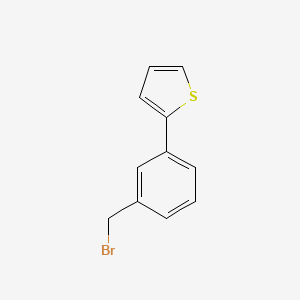 molecular formula C11H9BrS B1338807 2-[3-(Bromomethyl)phenyl]thiophene CAS No. 85553-44-2