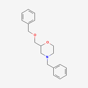 molecular formula C19H23NO2 B13388079 4-Benzyl-2-(phenylmethoxymethyl)morpholine 