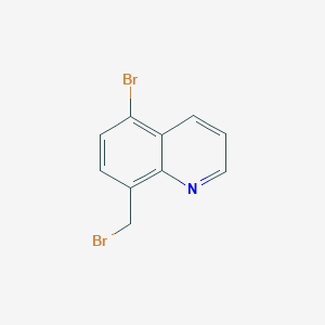 molecular formula C10H7Br2N B1338809 5-溴-8-(溴甲基)喹啉 CAS No. 88474-22-0