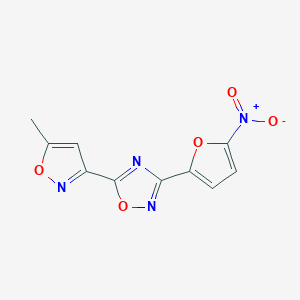 5-(5-Methyl-isoxazol-3-yl)-3-(5-nitrofuran-2-yl)-[1,2,4]oxadiazole