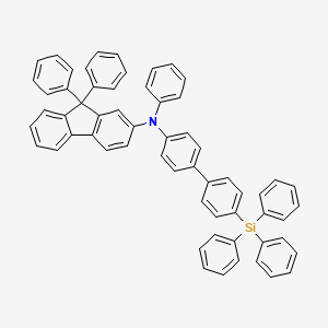 N,9,9-Triphenyl-N-(4'-(triphenylsilyl)-[1,1'-biphenyl]-4-yl)-9H-fluoren-2-amine