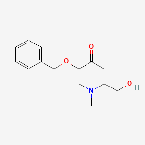 molecular formula C14H15NO3 B1338818 5-(Benzyloxy)-2-(hydroxymethyl)-1-methyl-1,4-dihydropyridin-4-one CAS No. 89539-51-5