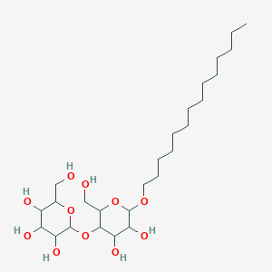 (2R,3R,4S,5S,6R)-2-{[(2R,3S,4R,5R,6R)-4,5-Dihydroxy-2-(hydroxymethyl)-6-(tetradecyloxy)oxan-3-YL]oxy}-6-(hydroxymethyl)oxane-3,4,5-triol