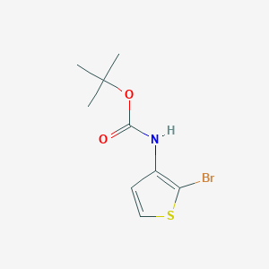 molecular formula C9H12BrNO2S B1338821 叔丁基（2-溴噻吩-3-基）氨基甲酸酯 CAS No. 21483-64-7
