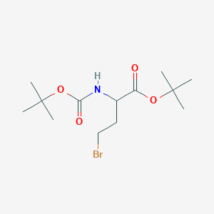 Butanoic acid, 4-bromo-2-[[(1,1-dimethylethoxy)carbonyl]amino]-, 1,1-dimethylethyl ester, (2S)-