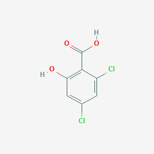 molecular formula C7H4Cl2O3 B1338823 2,4-二氯-6-羟基苯甲酸 CAS No. 99725-34-5