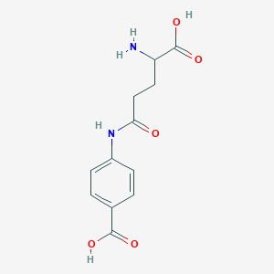 molecular formula C12H14N2O5 B13388243 4-[(4-Amino-4-carboxybutanoyl)amino]benzoic acid 