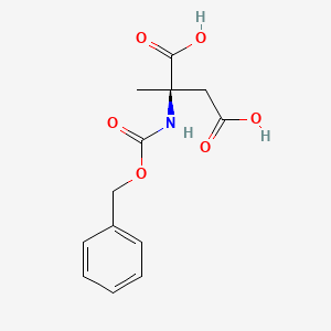 molecular formula C13H15NO6 B13388246 Cbz-alpha-methyl-D-Asp 