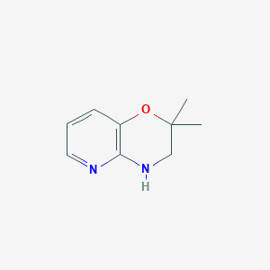 molecular formula C9H12N2O B1338838 2,2-Dimethyl-3,4-dihydro-2H-pyrido[3,2-B][1,4]oxazine CAS No. 20348-26-9
