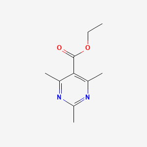 molecular formula C10H14N2O2 B1338843 2,4,6-三甲基嘧啶-5-羧酸乙酯 CAS No. 90905-54-7