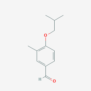 molecular formula C12H16O2 B1338844 3-Methyl-4-(2-methylpropoxy)benzaldehyde CAS No. 90286-60-5