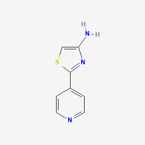 molecular formula C8H7N3S B1338850 2-(4-Pyridinyl)thiazol-4-amin CAS No. 89401-67-2