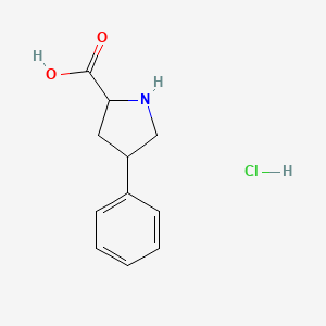 4-Phenylpyrrolidine-2-carboxylic acid hydrochloride