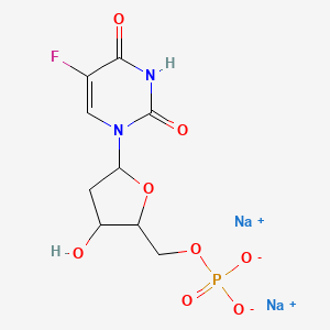 Sodium ((2R,3S,5R)-5-(5-fluoro-2,4-dioxo-3,4-dihydropyrimidin-1(2H)-yl)-3-hydroxytetrahydrofuran-2-yl)methyl phosphate