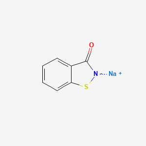 molecular formula C7H4NNaOS B1338858 1,2-Benzisothiazol-3(2H)-one, sodium salt CAS No. 58249-25-5