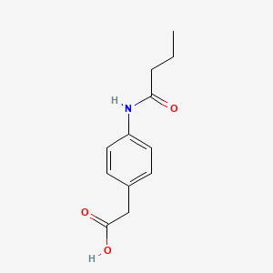 molecular formula C12H15NO3 B1338871 [4-(丁酰氨基)苯基]乙酸 CAS No. 89625-67-2