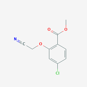 molecular formula C10H8ClNO3 B1338879 4-氯-2-(氰基甲氧基)苯甲酸甲酯 CAS No. 89525-72-4