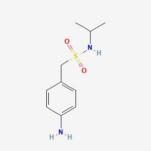 molecular formula C10H16N2O2S B1338882 1-(4-氨基苯基)-N-(丙烷-2-基)甲磺酰胺 CAS No. 89021-94-3