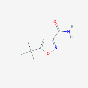 molecular formula C8H12N2O2 B1338901 5-叔丁基-1,2-恶唑-3-甲酰胺 CAS No. 71433-22-2