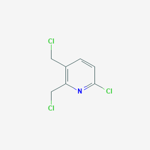 molecular formula C7H6Cl3N B1338920 6-氯-2,3-双(氯甲基)吡啶 CAS No. 220001-94-5