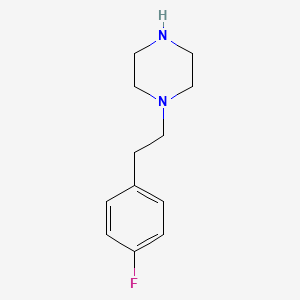 B1338925 1-[2-(4-Fluorophenyl)ethyl]piperazine CAS No. 70931-33-8