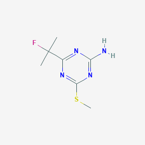B1338935 4-(2-Fluoropropan-2-yl)-6-(methylsulfanyl)-1,3,5-triazin-2-amine CAS No. 253870-30-3