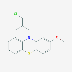 molecular formula C17H18ClNOS B133894 10-(3-Chloro-2-methylpropyl)-2-methoxy-10H-phenothiazine CAS No. 24724-55-8