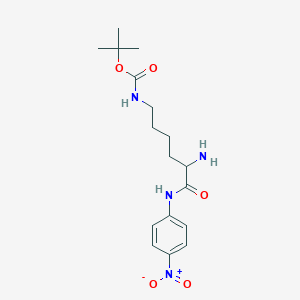 Tert-butyl (S)-(5-amino-6-((4-nitrophenyl)amino)-6-oxohexyl)carbamate