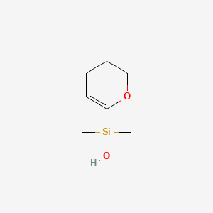 B1338990 (3,4-Dihydro-2H-pyran-6-yl)dimethylsilanol CAS No. 304669-35-0