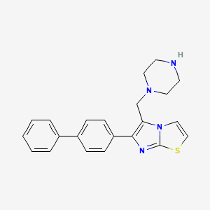 6-Biphenyl-4-yl-5-piperazin-1-ylmethylimidazo-[2,1-b]thiazole