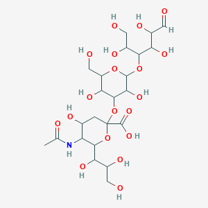 5-Acetamido-3,5-dideoxynon-2-ulopyranonosyl-(2->3)hexopyranosyl-(1->4)hexose