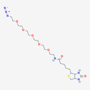 N-[2-[2-[2-[2-[2-(2-azidoethoxy)ethoxy]ethoxy]ethoxy]ethoxy]ethyl]-5-(2-oxo-1,3,3a,4,6,6a-hexahydrothieno[3,4-d]imidazol-4-yl)pentanamide