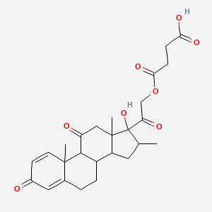 4-[2-(17-Hydroxy-10,13,16-trimethyl-3,11-dioxo-6,7,8,9,12,14,15,16-octahydrocyclopenta[a]phenanthren-17-yl)-2-oxoethoxy]-4-oxobutanoic acid