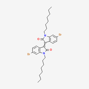 6-Bromo-3-(6-bromo-1-octyl-2-oxoindol-3-ylidene)-1-octylindol-2-one