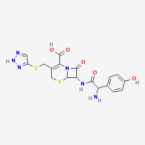 molecular formula C18H18N6O5S2 B13390008 Cefatrizine (stereochemistry undefined) 