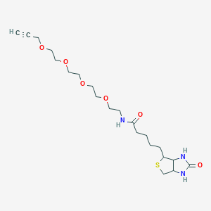 molecular formula C21H35N3O6S B13390032 (+)-Biotin-PEG4-alkyne 