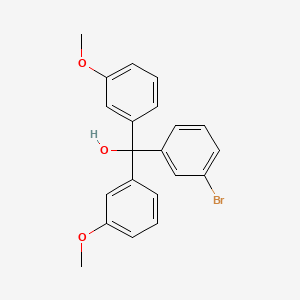 molecular formula C21H19BrO3 B13390044 3-Bromo-3',3''-dimethoxytrityl alcohol 