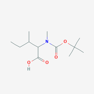 3-methyl-2-[methyl-[(2-methylpropan-2-yl)oxycarbonyl]amino]pentanoic Acid