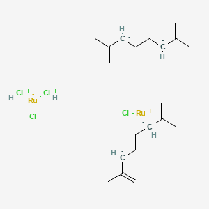 Chloro(dichloronio)ruthenium(1-);chlororuthenium(1+);2,7-dimethylocta-1,7-diene