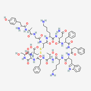 molecular formula C85H113N19O21S2 B13390110 Tyr-Somatostatin-14 